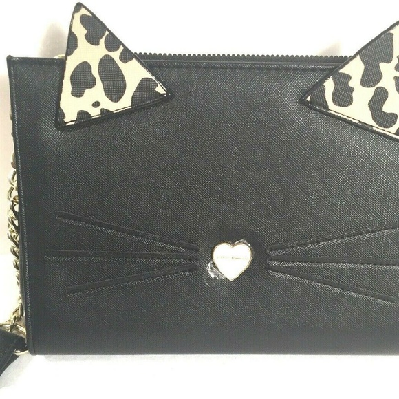 Betsey Johnson Handbags - Betsey Johnson Cat Purse Black New With Tags